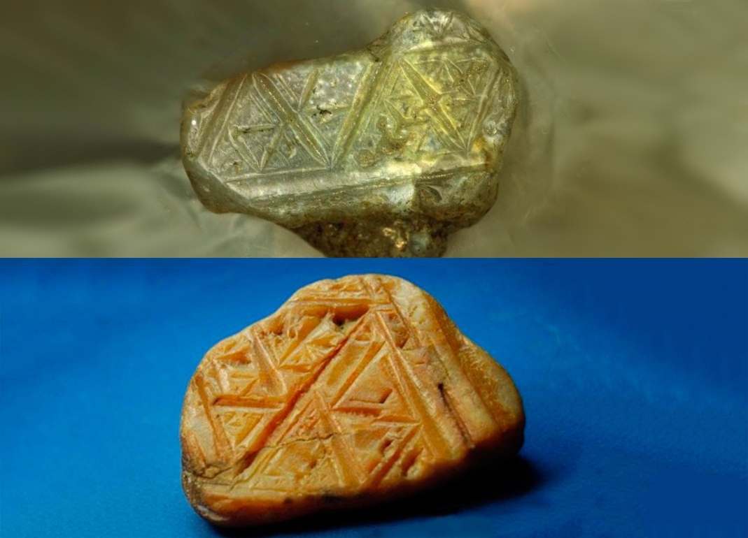 В российском Заполярье тоже есть интересные артефакты - куски халцедона с вырезанными символами
