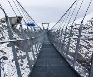 Мост на высоте более 3000 метров над уровнем моря: когда смотришь на Альпы сверху вниз